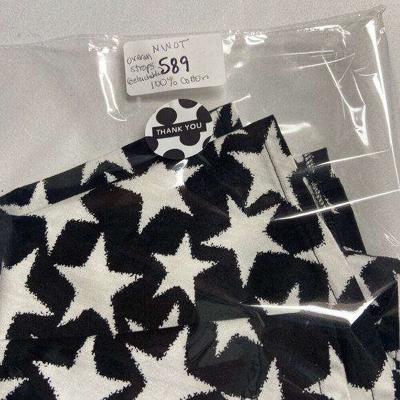 Tripp NYC Star Print Skirt Zipped Closure Detachable Strap Black White XL W NWOT - Picture 11 of 12